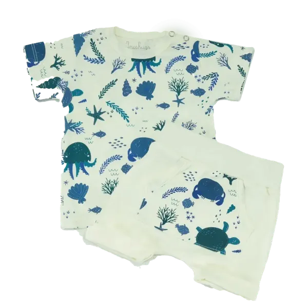 Conjunto Manga Corta Cangrejo Incahugs Bebé